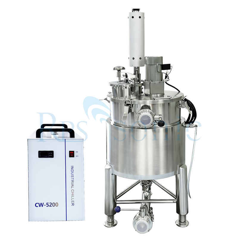 Ultrasonic mixing extraction homogenizer machine for cosmetic industry with 30L Jacketed stainless steel tank