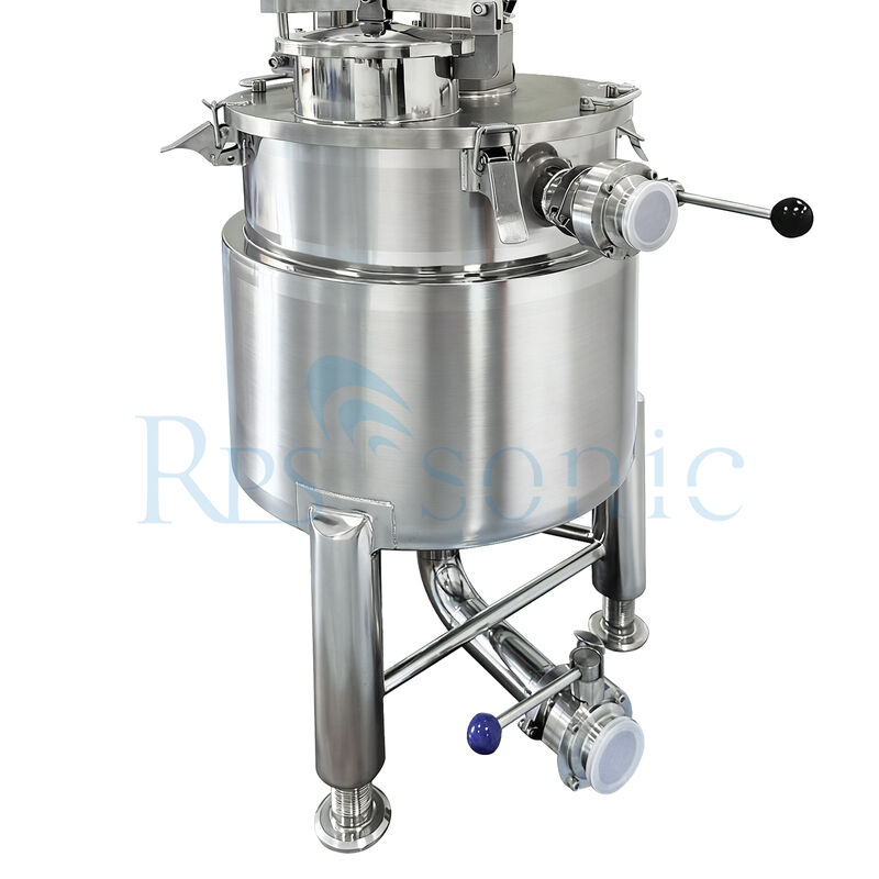 Ultrasonic mixing extraction homogenizer machine for cosmetic industry with 30L Jacketed stainless steel tank